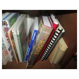 Variety of cookbooks and materials...