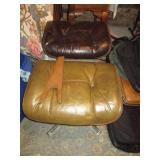 Metal frame Pleather added foot res...