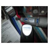 Cordless Dremel with items shown...
