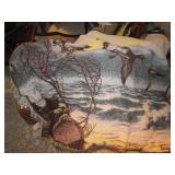 Bundle of blankets and coverings...