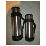 Pair of stainless steel travel ther...