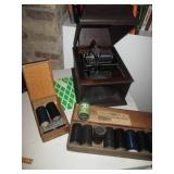 Vintage Edison Standard Phonograph with cylinder records