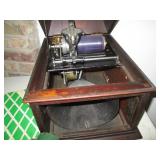 Vintage Edison Standard Phonograph with cylinder records