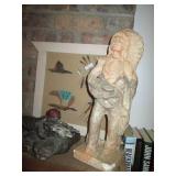 Native American themed statue figur...