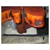 Thick cut & epoxy wood slab coffee ...