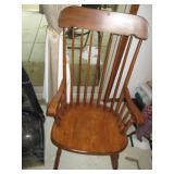 Wood spindle back rocking chair...