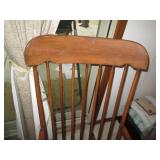 Wood spindle back rocking chair...