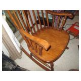 Wood spindle back rocking chair...