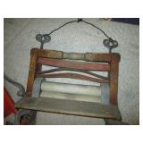 Vintage wood clothes Wringer and wa...