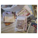 Sewing patterns, stencils, material...
