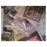 Sewing patterns, stencils, material...