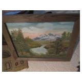 Framed painting on canvas...