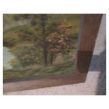 Framed painting on canvas...