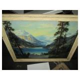 Vintage Lake in the Mountains frame...