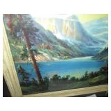 Vintage Lake in the Mountains frame...