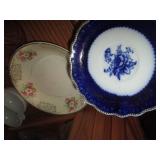 Vintage China dish, milk glass serv...