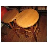Pair of solid wood counter Height s...