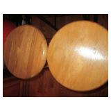Pair of solid wood counter Height s...