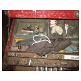 Vintage metal Snap-On tool box with...