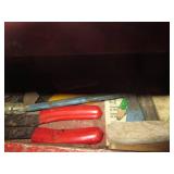 Vintage metal Snap-On tool box with...