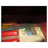 Vintage metal Snap-On tool box with...