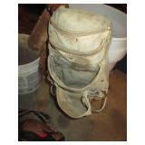 Construction tool belts, buckets an...