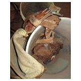 Construction tool belts, buckets an...