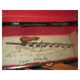 Vintage wool open top tool box, woo...