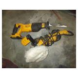 Cordless 20v Dewalt sawzall and ele...