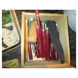 Top handle tool trays, measuring su...