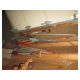 Vintage shovels, edger, slap nailer...