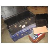 Vintage metal SportsMaster cooler, ...