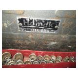 Vintage metal Homak toolbox with 1/...