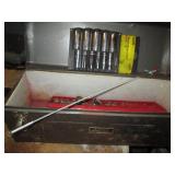 Vintage metal Homak toolbox with 1/...