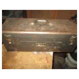 Vintage metal Homak toolbox with 1/...
