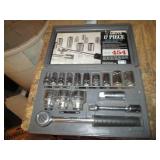 17pc 1/2in drive metric socket set ...