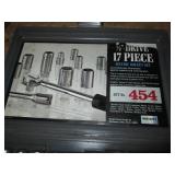 17pc 1/2in drive metric socket set ...