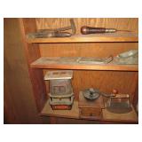 Antique Union heater, hand tools an...