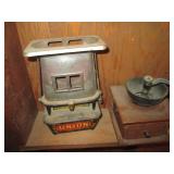 Antique Union heater, hand tools an...