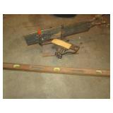 Vintage Miter boox saw and wood lev...