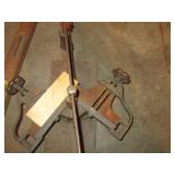 Vintage Miter boox saw and wood lev...