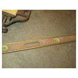 Vintage Miter boox saw and wood lev...