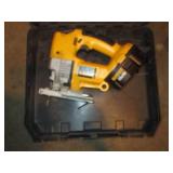 18v Cordless Dewalt jigsaw with cas...