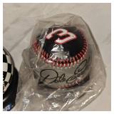 2-Nascar Collectible Baseballs and Skittles Racing Helmet