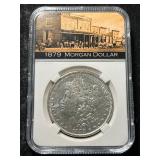 1879 US MORGAN SILVER DOLLAR SLABBED