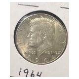 1964 US KENNEDY HALF DOLLAR
