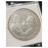 1997 AMERICAN SILVER EAGLE 1 TROY OZ .999 FINE SILVER IN CASE