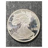 HALF TROY OZ .999 FINE SILVER AMERICAN EAGLE ROUND