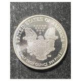 HALF TROY OZ .999 FINE SILVER AMERICAN EAGLE ROUND