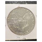 1991 AMERICAN SILVER EAGLE 1 TROY OZ .999 FINE SILVER